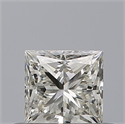 Natural Diamond 0.41 Carats, Princess with  Cut, G Color, VVS1 Clarity and Certified by IGI
