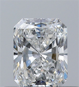 Picture of Natural Diamond 0.41 Carats, Radiant with  Cut, F Color, VS1 Clarity and Certified by GIA