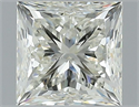 Natural Diamond 1.50 Carats, Princess with  Cut, K Color, SI1 Clarity and Certified by GIA