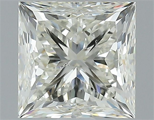 Foto Diamante Natural 1.50 quilates, Princesa , Color K, claridad SI1 y certificado GIA de