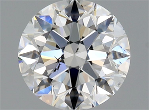 Foto Diamante Natural 0.90 quilates, Redondo , Color F, claridad SI2 y certificado GIA de