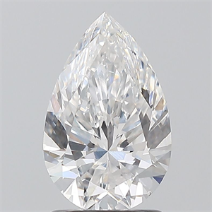 Picture of Natural Diamond 1.50 Carats, Pear with  Cut, E Color, SI1 Clarity and Certified by GIA