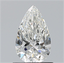 Natural Diamond 0.80 Carats, Pear with  Cut, G Color, VVS2 Clarity and Certified by GIA