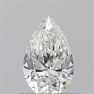 Picture of Natural Diamond 0.50 Carats, Pear with  Cut, H Color, VS1 Clarity and Certified by GIA