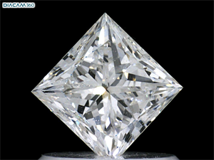 Foto Diamante Natural 0.75 quilates, Princesa , Color F, claridad VS1 y certificado GIA de