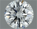 Natural Diamond 0.60 Carats, Round with Excellent Cut, H Color, VVS2 Clarity and Certified by IGI