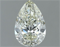 Natural Diamond 0.60 Carats, Pear with  Cut, J Color, IF Clarity and Certified by IGI