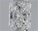 Natural Diamond 0.50 Carats, Radiant with  Cut, F Color, VVS1 Clarity and Certified by GIA