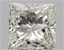 Natural Diamond 0.65 Carats, Princess with  Cut, I Color, VS1 Clarity and Certified by GIA