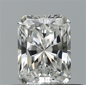 Picture of Natural Diamond 0.50 Carats, Radiant with  Cut, F Color, IF Clarity and Certified by GIA
