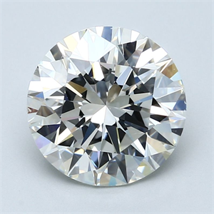 Picture of Natural Diamond 4.01 Carats, Round with Excellent Cut, I Color, SI1 Clarity and Certified by GIA