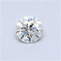Diamante Natural 0.40 quilates, Redondo , Color G, claridad SI1 y certificado GIA