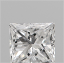 Diamante Natural 0.21 quilates, Princesa , Color E, claridad VVS2 y certificado IGI