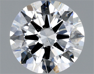 Picture of Natural Diamond 0.90 Carats, Round with Excellent Cut, F Color, SI2 Clarity and Certified by GIA