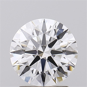 Picture of Lab Grown Diamond 2.01 Carats, Round with Ideal Cut, D Color, IF Clarity and Certified by IGI
