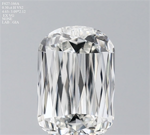 Picture of Natural Diamond 0.30 Carats, Cushion with  Cut, H Color, VS2 Clarity and Certified by GIA