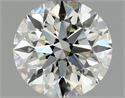 Natural Diamond 0.81 Carats, Round with Excellent Cut, K Color, VS2 Clarity and Certified by GIA