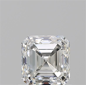 Foto Diamante Natural 0.91 quilates, Asscher , Color H, claridad IF y certificado GIA de