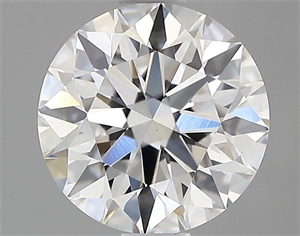 Picture of Lab Grown Diamond 1.00 Carats, Round with Ideal Cut, D Color, VVS2 Clarity and Certified by IGI
