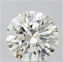 Natural Diamond 2.60 Carats, Round with Excellent Cut, J Color, IF Clarity and Certified by IGI