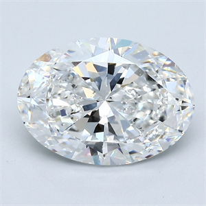 Foto Diamante Natural 3.22 quilates, Ovalado , Color E, claridad SI1 y certificado GIA de
