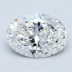 Foto Diamante Natural 3.22 quilates, Ovalado , Color E, claridad SI1 y certificado GIA de