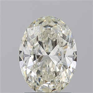 Picture of Natural Diamond 1.92 Carats, Oval with  Cut, K Color, IF Clarity and Certified by GIA