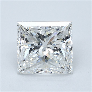 Foto Diamante Natural 3.03 quilates, Princesa , Color F, claridad SI1 y certificado GIA de