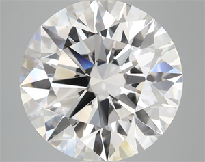 Picture of Lab Grown Diamond 6.09 Carats, Round with Ideal Cut, D Color, VVS2 Clarity and Certified by IGI