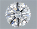 Natural Diamond 0.40 Carats, Round with Excellent Cut, H Color, VVS2 Clarity and Certified by GIA