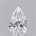 Natural Diamond 0.50 Carats, Pear with  Cut, E Color, VVS1 Clarity and Certified by GIA