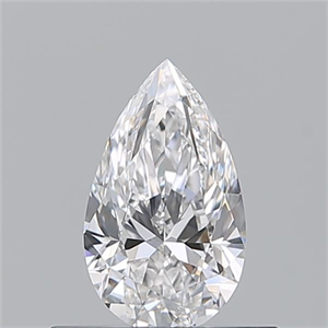 Picture of Natural Diamond 0.50 Carats, Pear with  Cut, E Color, VVS1 Clarity and Certified by GIA