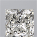 Natural Diamond 0.90 Carats, Princess with  Cut, H Color, IF Clarity and Certified by GIA