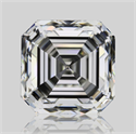 Natural Diamond 4.05 Carats, Asscher with  Cut, I Color, VVS2 Clarity and Certified by GIA