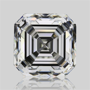 Picture of Natural Diamond 4.05 Carats, Asscher with  Cut, I Color, VVS2 Clarity and Certified by GIA