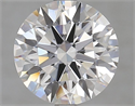 Lab Grown Diamond 2.96 Carats, Round with Ideal Cut, D Color, IF Clarity and Certified by IGI