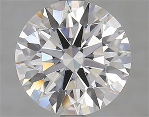 Picture of Lab Grown Diamond 2.96 Carats, Round with Ideal Cut, D Color, IF Clarity and Certified by IGI