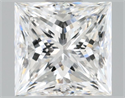 Natural Diamond 0.70 Carats, Princess with  Cut, F Color, VVS2 Clarity and Certified by GIA