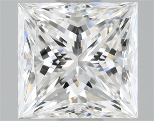 Picture of Natural Diamond 0.70 Carats, Princess with  Cut, F Color, VVS2 Clarity and Certified by GIA