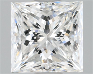Picture of Natural Diamond 0.70 Carats, Princess with  Cut, F Color, VVS2 Clarity and Certified by GIA