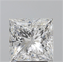 Natural Diamond 2.50 Carats, Princess with  Cut, E Color, SI1 Clarity and Certified by GIA
