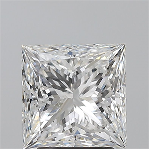 Picture of Natural Diamond 2.50 Carats, Princess with  Cut, E Color, SI1 Clarity and Certified by GIA