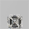 Diamante Natural 0.51 quilates, Asscher , Color I, claridad VS2 y certificado GIA