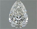 Natural Diamond 0.60 Carats, Pear with  Cut, H Color, VS2 Clarity and Certified by IGI