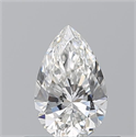 Diamante Natural 0.50 quilates, De pera , Color F, claridad VVS2 y certificado GIA