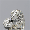 Natural Diamond 0.52 Carats, Heart with  Cut, J Color, VVS2 Clarity and Certified by GIA