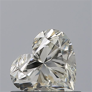 Picture of Natural Diamond 0.52 Carats, Heart with  Cut, J Color, VVS2 Clarity and Certified by GIA