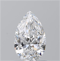 Natural Diamond 0.91 Carats, Pear with  Cut, D Color, SI1 Clarity and Certified by GIA