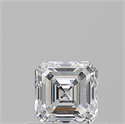 Natural Diamond 0.50 Carats, Asscher with  Cut, D Color, VS2 Clarity and Certified by GIA