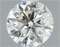 Natural Diamond 0.61 Carats, Round with Very Good Cut, I Color, VVS1 Clarity and Certified by IGI